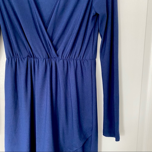 WRAP BLUE DRESS - Picture 2 of 2